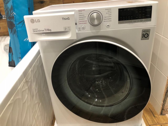 Обзор на стиральную машину с сушкой LG F2V5HG0W
