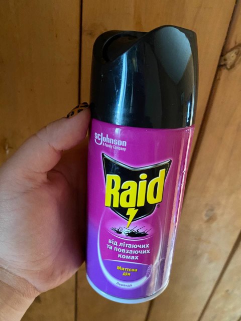 Johnson Средство инсектицидное Raid от летающих и ползающих насекомых 