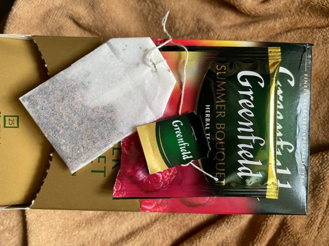 Чай Гринфилд травяной с малиной Greenfield Summer Bouquet – вкусный, ароматный, полезный