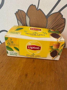 Чай черный Lipton в пакетиках – насыщенный и глубокий вкус, удобная заварка
