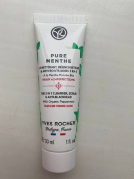Pure Menthe Гель-скраб для очищения пор с мятой для матовости Yves Rocher – хороший состав, удобное использование, отличная эффективность